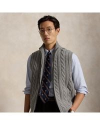 Polo Ralph Lauren - Cable-Knit Sleeveless Jumper - Lyst