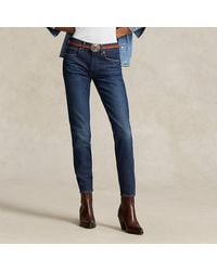 Polo Ralph Lauren - Skinny Jeans Met Halfhoge Taille - Lyst