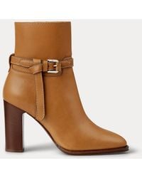 Ralph Lauren - Donnely 90 Mm Calfskin Bootie - Lyst