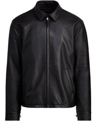 blouson cuir ralph lauren homme