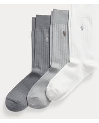 Polo Ralph Lauren - 3 Pares De Calcetines Largos De Algodón - Lyst