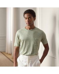 Ralph Lauren - Linen Jersey Pocket T-Shirt - Lyst