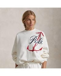 Polo Ralph Lauren - Nautical Logo Fleece Crewneck - Lyst