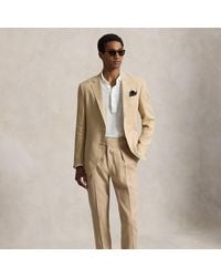 Polo Ralph Lauren - Pleated Linen Suit Trouser - Lyst