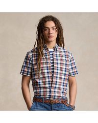Ralph Lauren - Classic Fit Plaid Oxford Shirt - Lyst