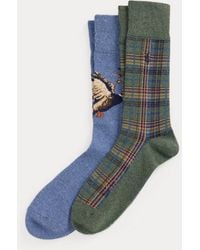 Ralph Lauren - Mallard & Plaid Trouser Sock 2-Pack - Lyst