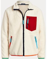 Giacca trucker foderata in pilePolo Ralph Lauren in Pile da Uomo colore Blu  | Lyst