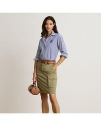 Ralph Lauren - Stretch Chino Cargo Pencil Skirt - Lyst