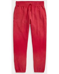 RRL - Garment-dyed Fleece Jogging Bottoms - Lyst