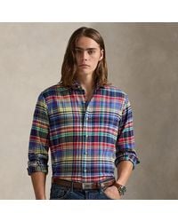 Polo Ralph Lauren - Classic Fit Plaid Brushed Twill Shirt - Lyst