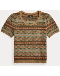 Ralph Lauren - Ralph Lauren Fair Isle Wool Jacquard Sweater - Lyst