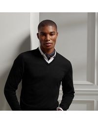 Ralph Lauren - Kaschmirpullover mit V-Ausschnitt - Lyst
