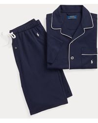 Polo Ralph Lauren Katoenen Interlock Pyjamaset - Blauw