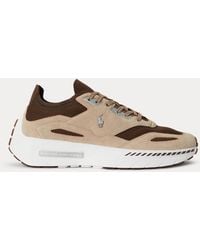 Polo Ralph Lauren - Boerum Suede-Paneled Knit Sneaker - Lyst