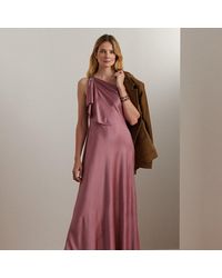 Ralph Lauren - Satin Charmeuse One-shoulder Gown - Lyst