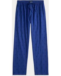 Ralph Lauren - Allover Pony Flannel Pajama Pant - Lyst