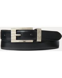 Ralph Lauren - Fluted-Buckle Leather Belt - Lyst