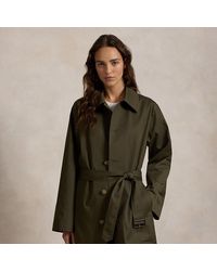 Polo Ralph Lauren Water-Resistant Twill Long Car Coat in