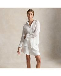 Polo Ralph Lauren - Linen Drawstring Shorts - Lyst