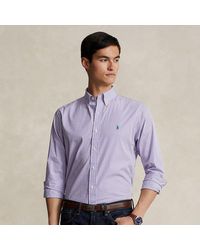Polo Ralph Lauren - Custom Fit Gestreept Poplin Overhemd - Lyst