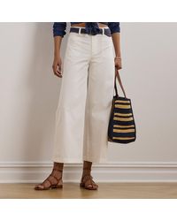 Ralph Lauren - Petite - Pantaloni in chino stretch taglio corto - Lyst