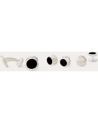 Ralph Lauren - Onyx Cuff Link & Stud Set - Lyst