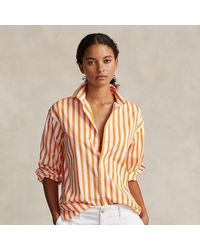 Polo Ralph Lauren - Camisa de algodón con rayas Relaxed Fit - Lyst