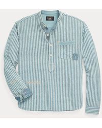 RRL - Camisa popover de lino y algodón - Lyst