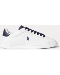 Ralph Lauren - Court Leather Trainer - Lyst