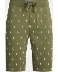 Polo Ralph Lauren Pantalón corto de pijama con caballo - Verde