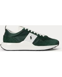 Polo Ralph Lauren - Train 89 Suede And Oxford Trainer - Lyst