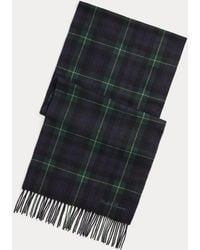 Ralph Lauren - Écharpe En Cachemire Écossais À Franges - Lyst