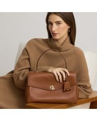Ralph Lauren - Nappa Leather Medium Farrah Soft Satchel - Lyst