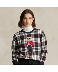Polo Ralph Lauren - Sweatshirt Van Katoenmix Met Polo Bear - Lyst