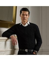 Ralph Lauren - Jersey De Cachemira En Punto De Ochos - Lyst