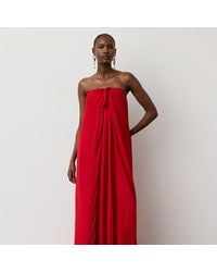 Ralph Lauren - Brittani Satin Evening Dress - Lyst
