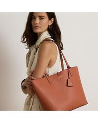 Ralph Lauren - Large Reversible Faux-Leather Tote Bag - Lyst