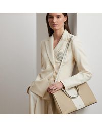 Ralph Lauren - Große Umhängetasche Hanna Aus Leder - Lyst