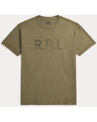 RRL - Garment-Dyed Logo Jersey T-Shirt - Lyst