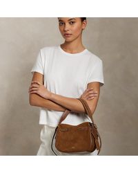 Ralph Lauren - Polo Id Suede Mini Satchel - Lyst