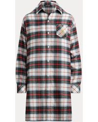 Ralph Lauren - Chemise De Nuit Écossaise Sergé Gratté - Lyst