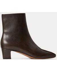 Ralph Lauren - Brylee Burnished Calfskin Bootie - Lyst