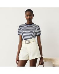 Ralph Lauren - Hallie Striped Cotton Jersey Tee - Lyst