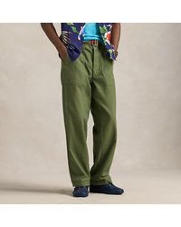 Ralph Lauren - Utility-Hose Aus Invertiertem Atlas - Lyst