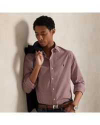 Polo Ralph Lauren - Custom Fit Gingham Stretch Poplin Shirt - Lyst