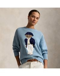Polo Ralph Lauren - Polo Bear Oversize Cotton Jumper - Lyst