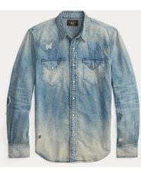 Ralph Lauren - Slim Fit Denim Western Overhemd - Lyst