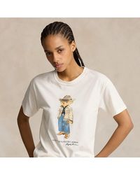Polo Ralph Lauren - Baumwolljersey-T-Shirt Mit Polo Bear - Lyst