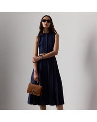 Ralph Lauren - Vestido De Día Kennedi De Lino - Lyst