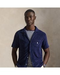 Polo Ralph Lauren - Custom Slim Fit Terry Camp Shirt - Lyst